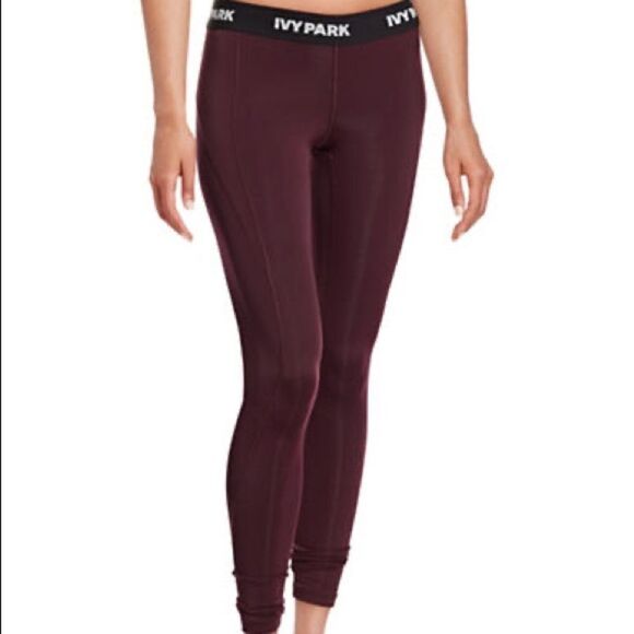 Ivy Park Low-rise Logo Full-length Leggings-red-small - Picture 1 of 3